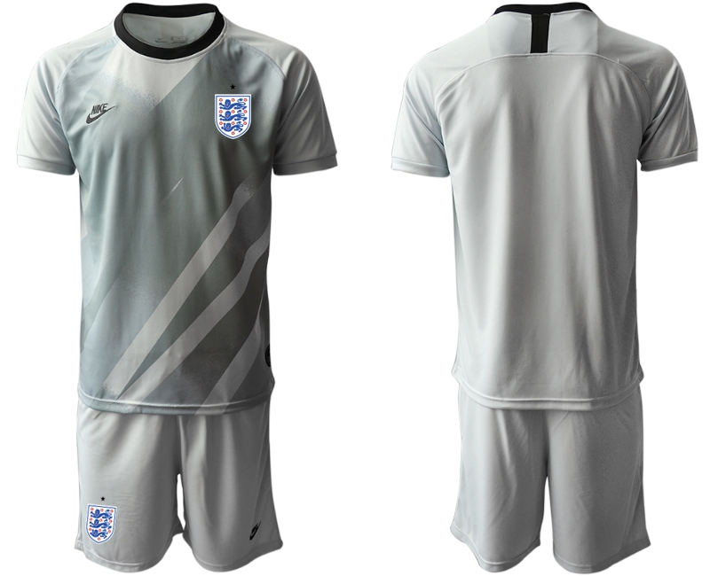 Men 2021 European Cup England grey goalkeeper Soccer Jersey